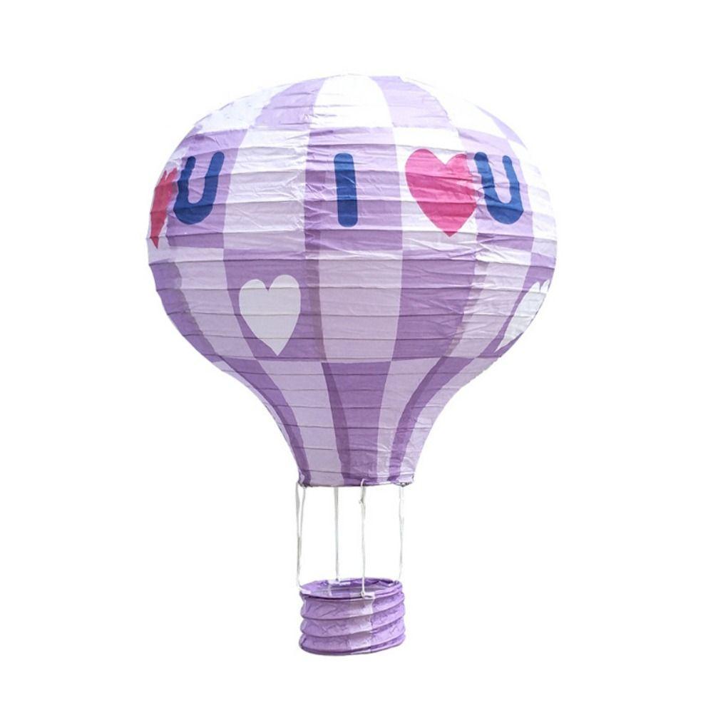Handmade Paper Lantern DIY Festival Lantern Folding Paper Lantern Air Balloon Lantern  for Party