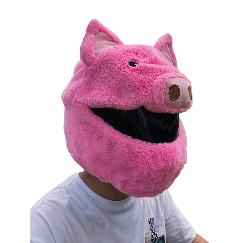 Custom Plush Helmet Cover - Soft, Durable, Wear-Resistant, Cute Cartoon Design