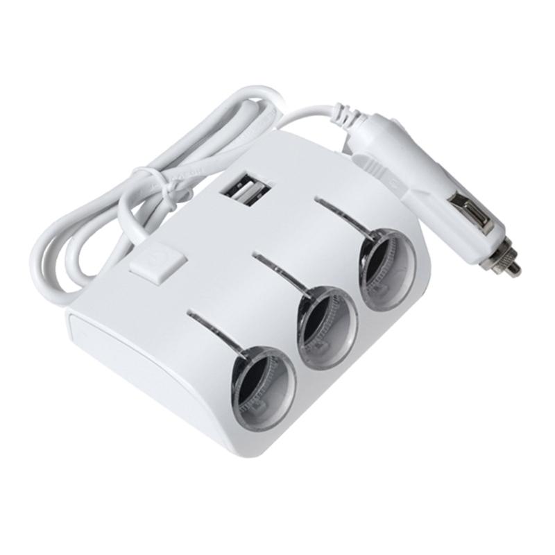 Автомобильные разветвители для прикуривателя 2 USB-удлинителя Кабель-адаптер