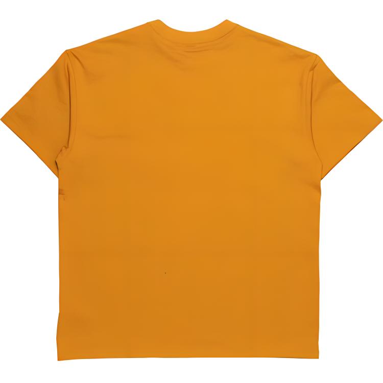 Nike Logo Print Round Neck Short Sleeve T-Shirt Men Tops Gold DR7755-727