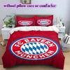 FC Bayern Munich Pattern Bedding Quilt Set Quilt Cover Pillowcase Home Decoration Birthday Gift (1 * duvet cover + 2 * pillowcase, without core)