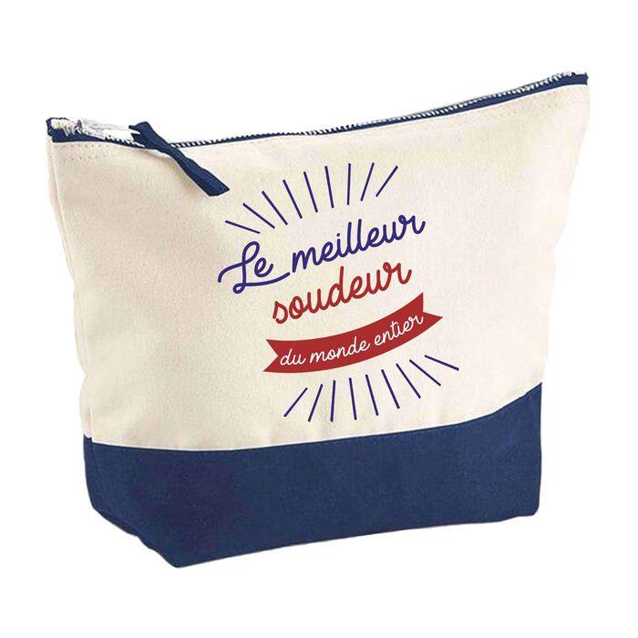 Trousse de maquillage - PLANETEE - Meilleur soudeur du monde - Grand format - Coton - Impression HD