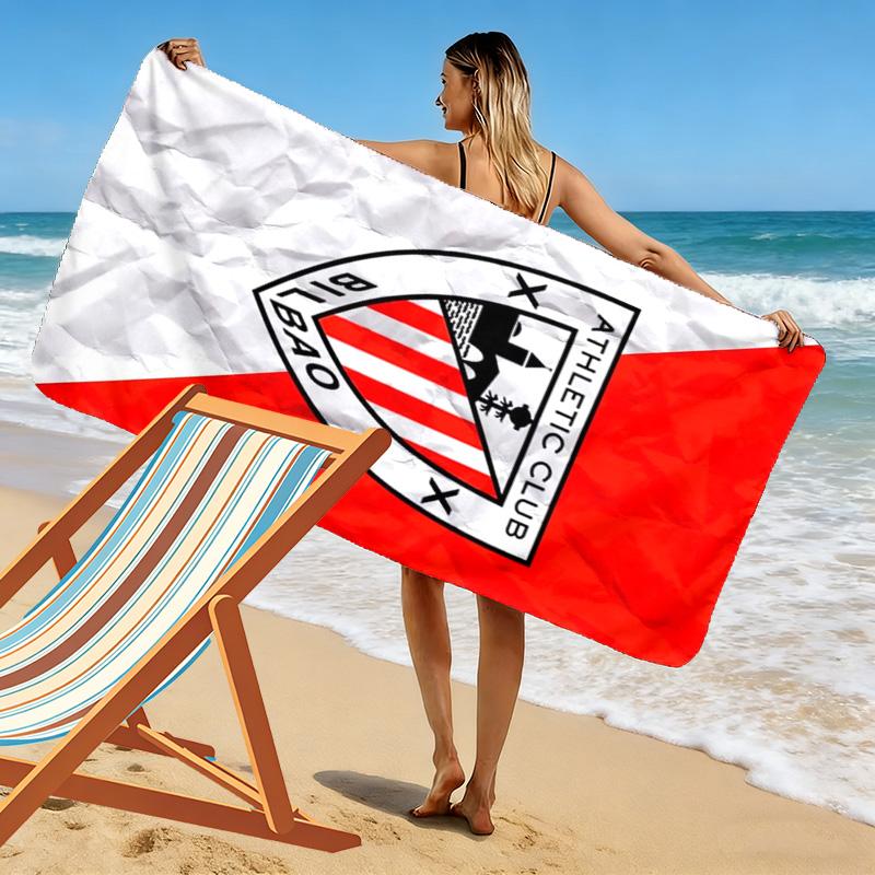 Athletic Club de Bilbao Print Beach Towel, Large Soft Quick Dry Towel for Beach Camping Swimming