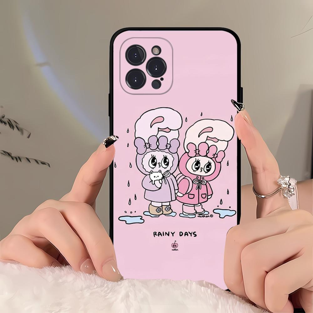 Чехол для телефона E-Esther B-Bunny для iPhone 16 15 14 11 12 13 Mini Pro XS Max Чехол 6 7 8 Plus X Funda Shell