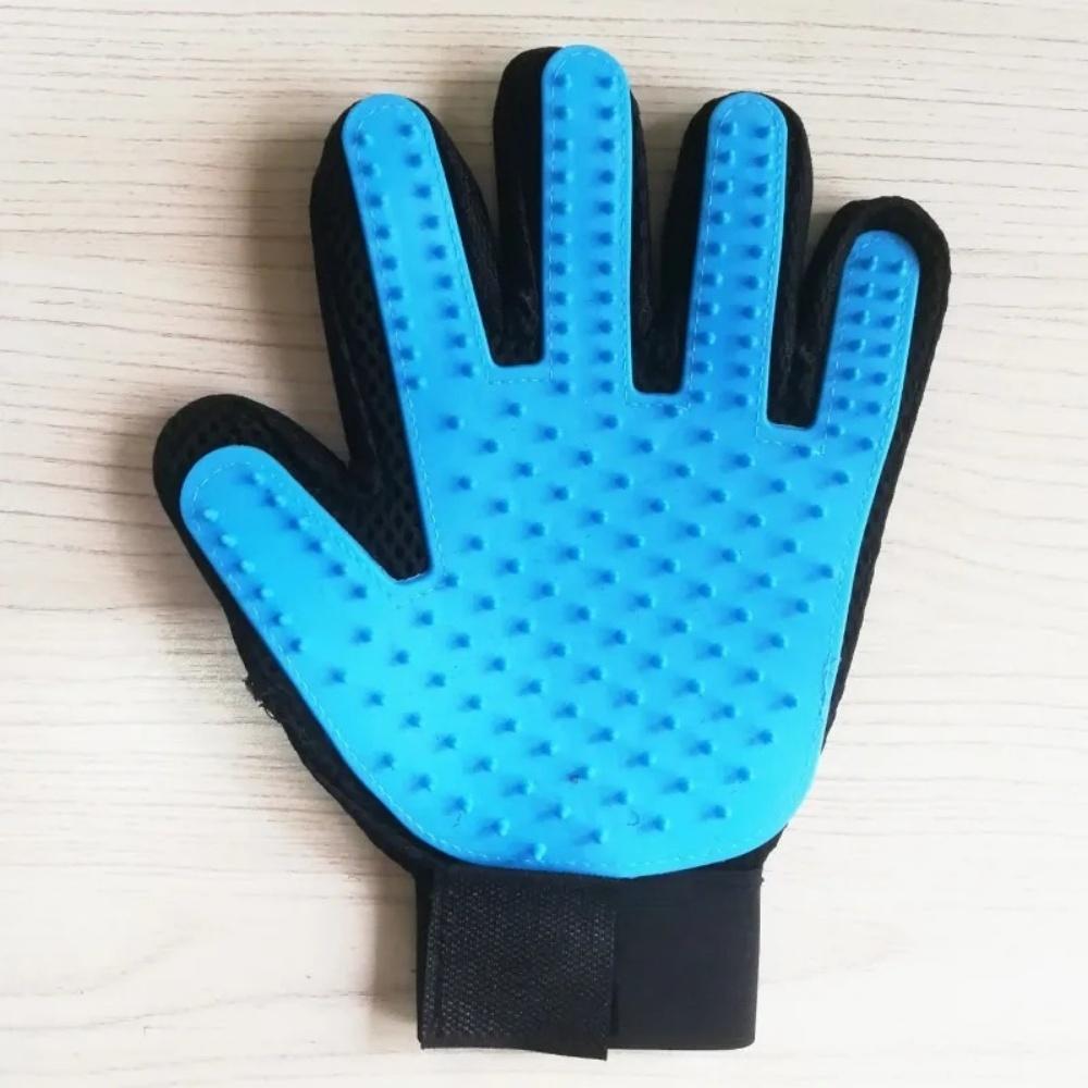 Popular hot selling pet dogs and cat hair combing gloves sturdy and durable effective hair combing pet supplies