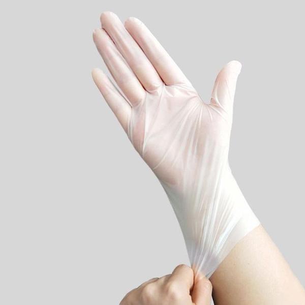 100Pcs/Box Gloves TPE Disposable Gloves Transparent Non-Slip Work Safety Food Grade Household Cleaning Gloves Disposable Gloves