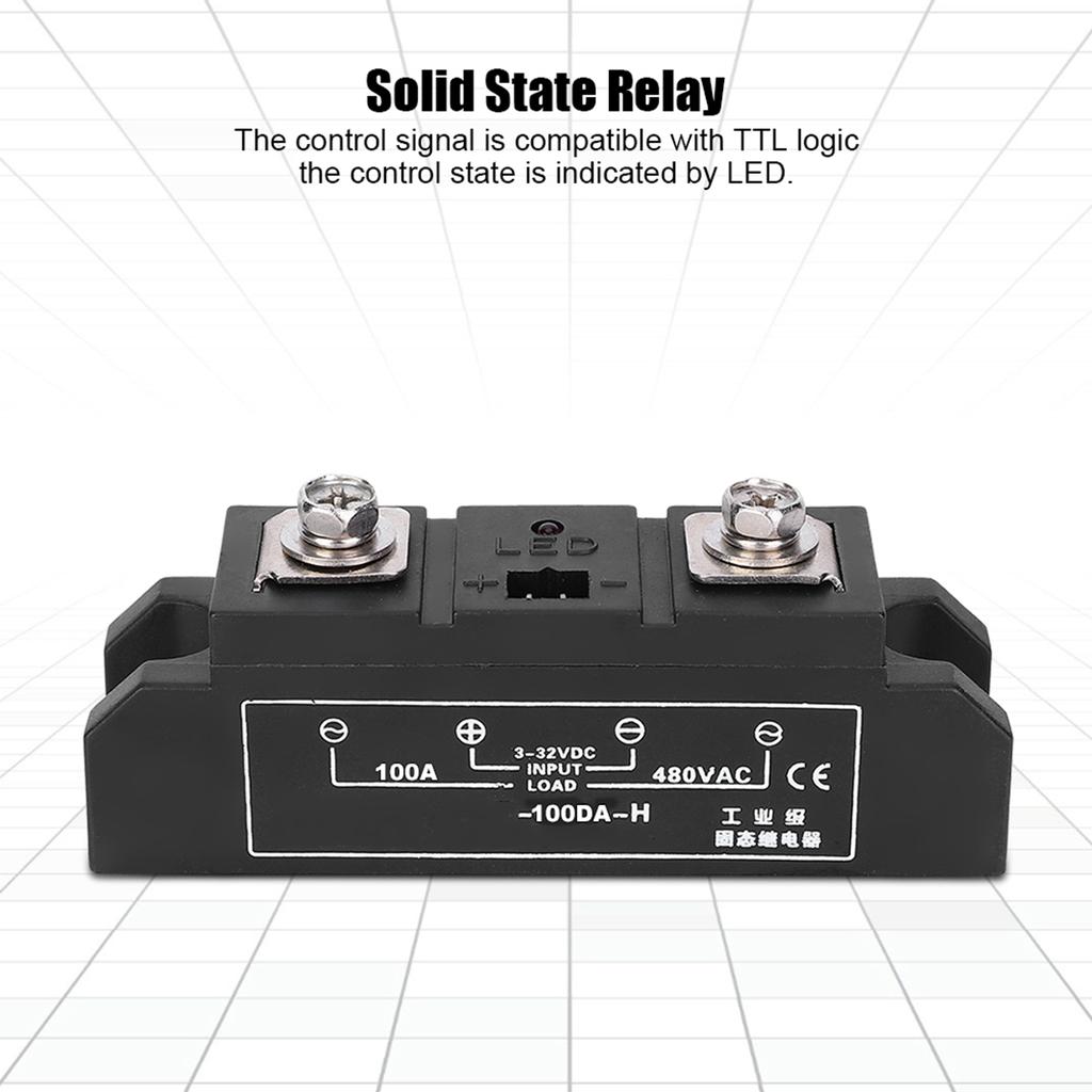 SSR100DA H Промышленное качество Бесконтактное твердотельное реле Аксессуар Электротовары