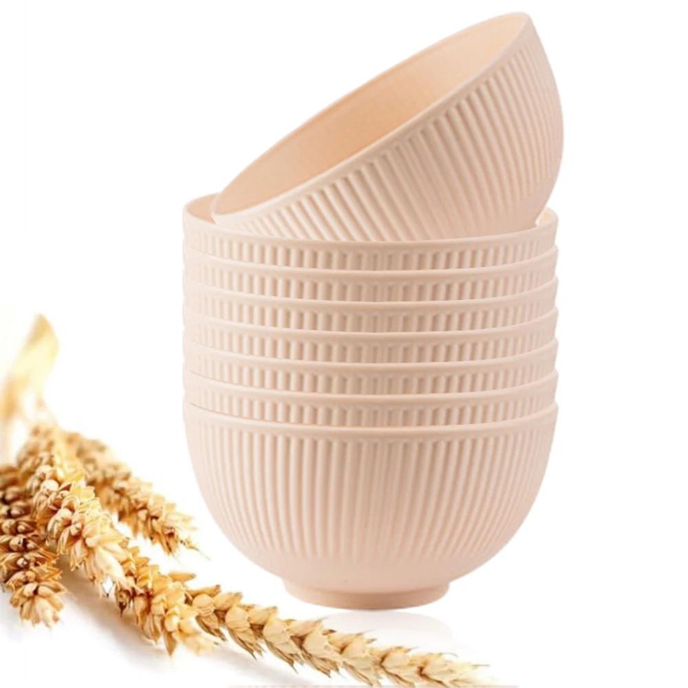 8Pcs Cereal Bowl Set Unbreakable Bowl Lightweight Reusable Dessert and Salad Bowl Durable Breakfast Bowl Soup Bowl Dishwasher