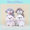Puppy Bib Bear Doll Cartoon Plush Stuffed Toy Bag Hanging Toys Decorations