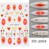 New nail art stickers ins autumn pumpkin retro plaid thorn lines thanksgiving adhesive nail stickers