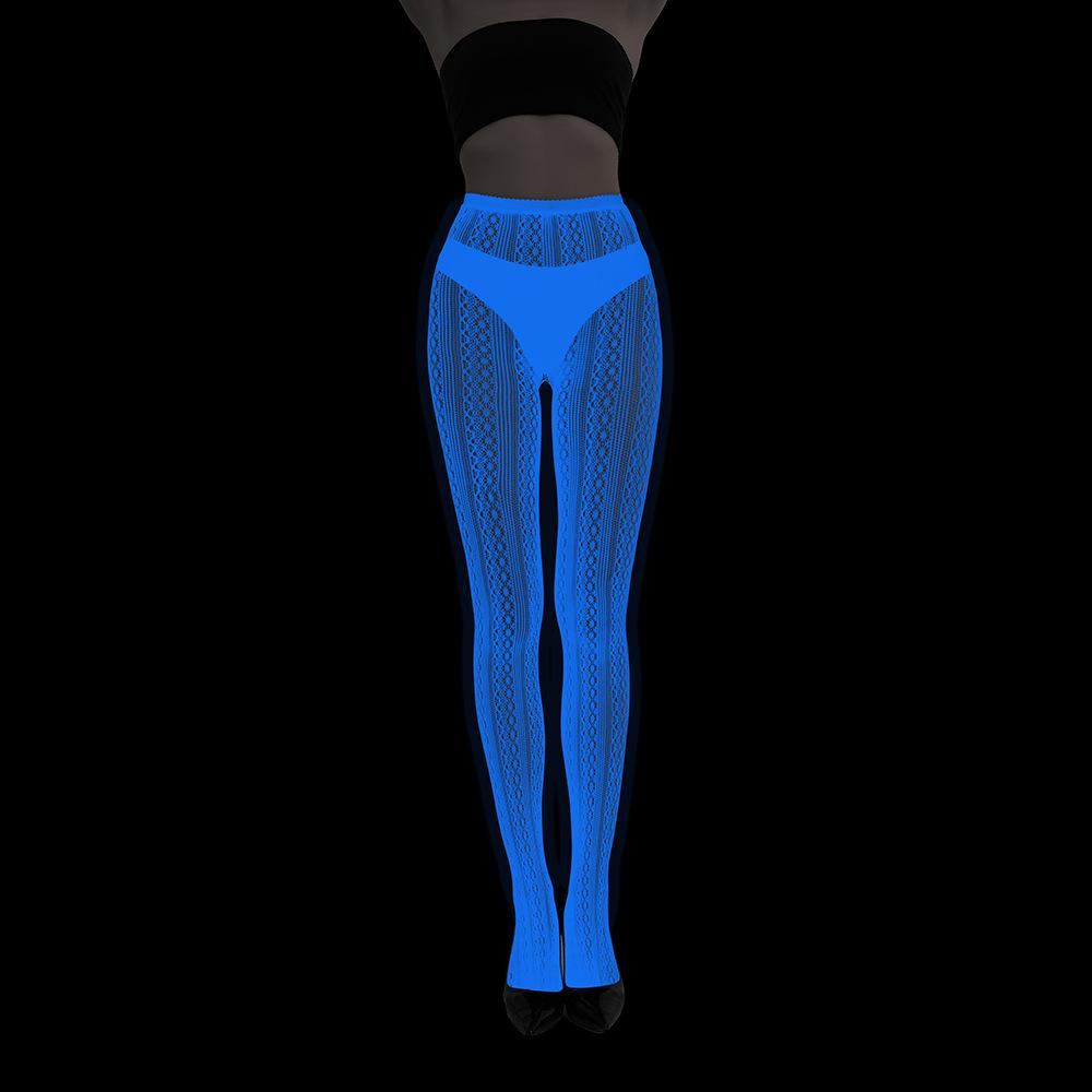 Колготки из сетчатого кружева Blue Light Luminous - сексуальные чулки с татуировкой в европейском и американском стиле
