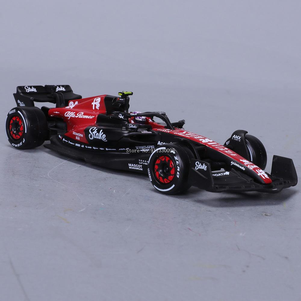 Bburago 1:43 F1 2023 24# Zhou Guanyu Alfa Romeo F1 Team Stake C43 77# Valtteri Bottas Alloy Car Die Cast Car Model Competition zl2