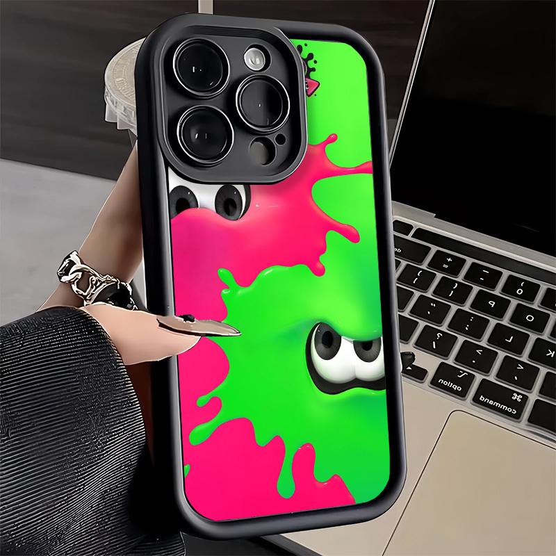 Чехол для телефона S-Splatoons для iPhone 16 17 Air 16E 15 Pro Max 14 Plus 13 12 Mini Capa Мягкий силиконовый Funda