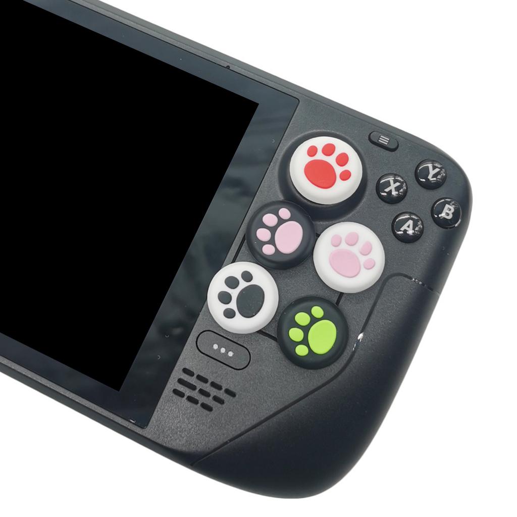 Колпачки для джойстика Cat-Claw, мягкие силиконовые накладки для больших пальцев, колпачки для паровой палубы, кавайные накладки на кнопки, наклейки, аксессуары, 5 пар