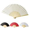DIY Paper Wood Folding Fan Adults Children's Calligraphy Painting Practice Blank White Folding Fan Wedding Gifts