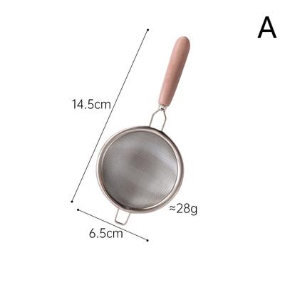 Деревянная ручка многоразовое сито для чая из нержавеющей стали мелкое сито для защиты от протечек заварочный фильтр для чайных листьев кофейные фильтры аксессуары для чайника