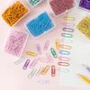50pcs Paper Clips Small Cute Paper Clips Portable Office School Paper Clips for Scrapbook Decoration Violet