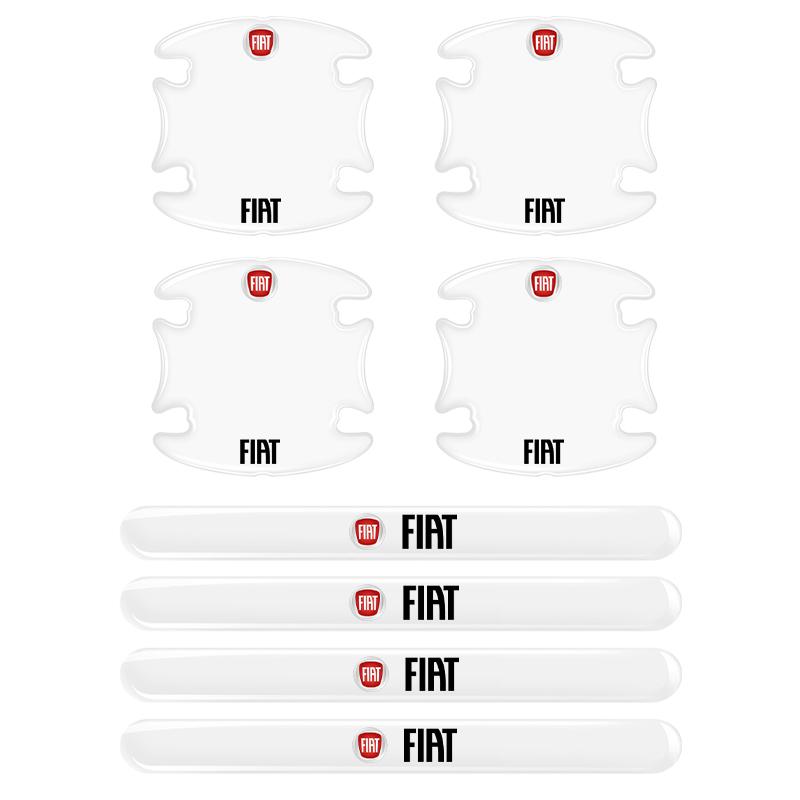 4/8 шт. Прозрачная защитная пленка для ручек автомобиля Наклейки на двери автомобиля Для FIAT Punto Tipo abarth Ducato Grande Panda 500 500L 500X