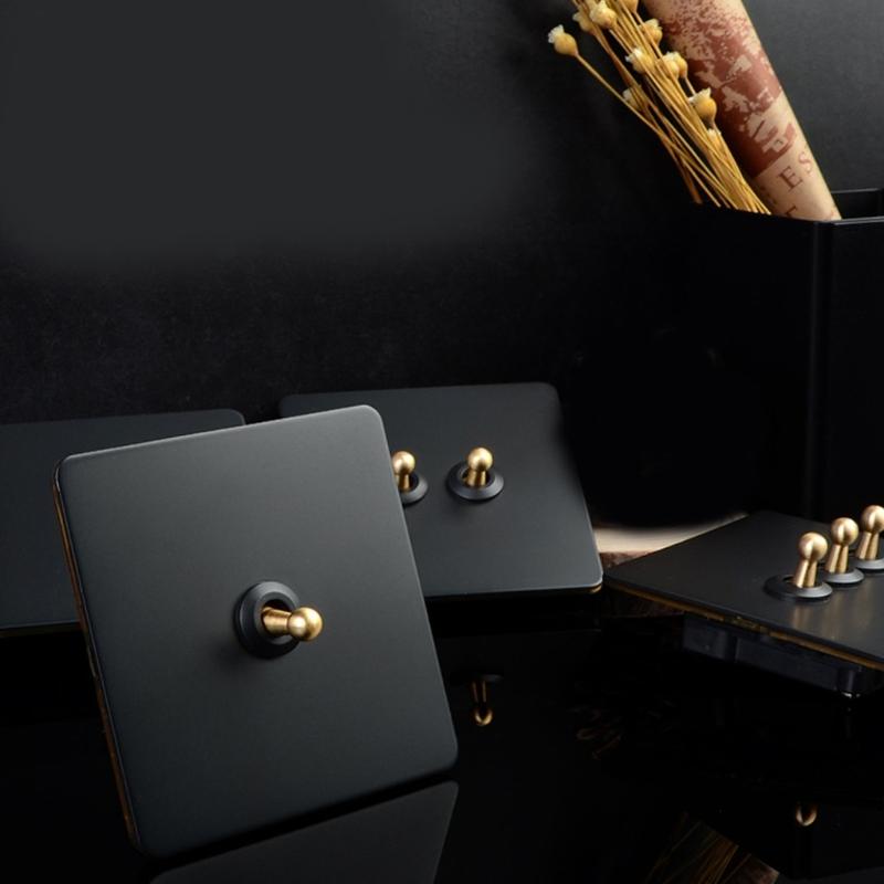 Industrial Style Toggle Switches Panel 86 Type Fireproof Construction Wall Switches for Hotel Factory Setting Use