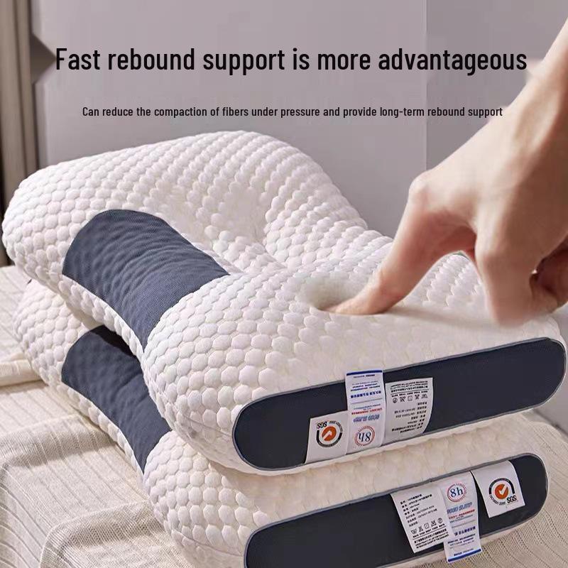 Orthopedic Knitted Pillow: Cervical Support for Deep Sleep, Perfect for Adults and Students At Home or Dorms.