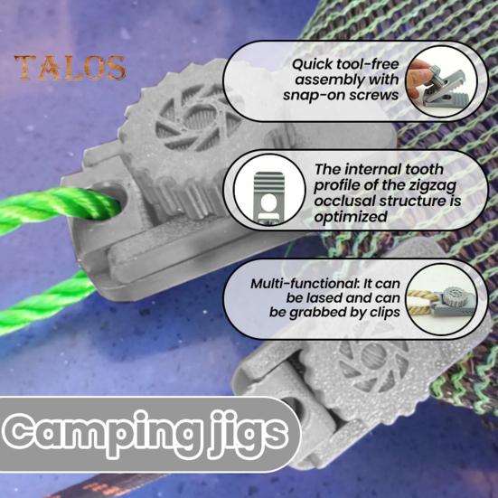 1/2/3/4 шт. Зажим для походной веревки, зажим для брезента, прочный замок, держатель для крепления палатки, навес, тент, зажим для крышки