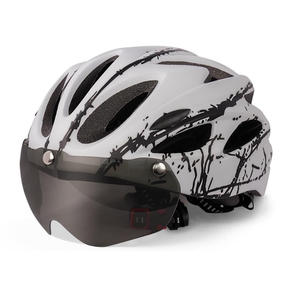 Bike Helmet Cycling Protective Helmet Helmet Cycling Helmet for Adult Men Women Protective Helmet with Magnetic Visor Helmet