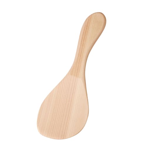 Yamaco Temahima Kobo Hinoki Rice Paddle, Medium, Made in Japan, Easy to Hold and Use, Hinoki Wood, Simple Design, Unpainted, Kitchen Utensil, Cookware