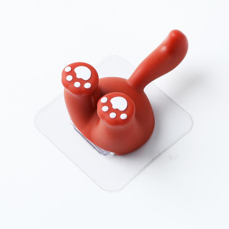 Мультяшные крючки для животных, Не царапающие, Без отверстий, Кронштейны-заглушки, Крючки для ключей на дверь, Милые держатели для зубных щеток для ванной KTY