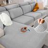 Jacquard Stretch Fabric Sofa Cover Plain Seat Couch Covers for Sofa Living Room Removable Seat Case Chaise Lounge Slipcover Pets