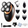 Electric Shaver Electric Razor Rotary Beard Trimmer Rechargeable Shaving Machine for Men Beard Razor Waterproof 5-Blade