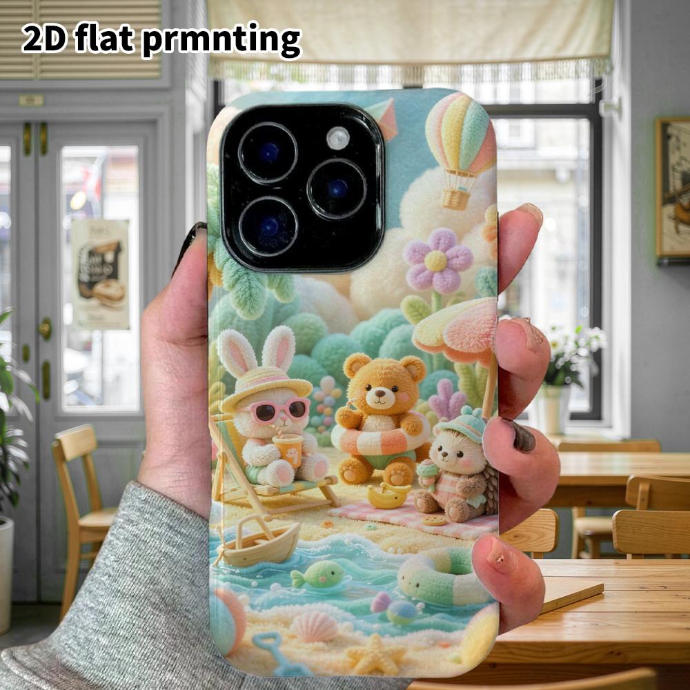 Phone Case: 2D flat, suitable for iPhone 18, 17, 16, 15, 14, 13, 12Pro protective case, perfect for summer parties, Christmas, and Halloween as a fest