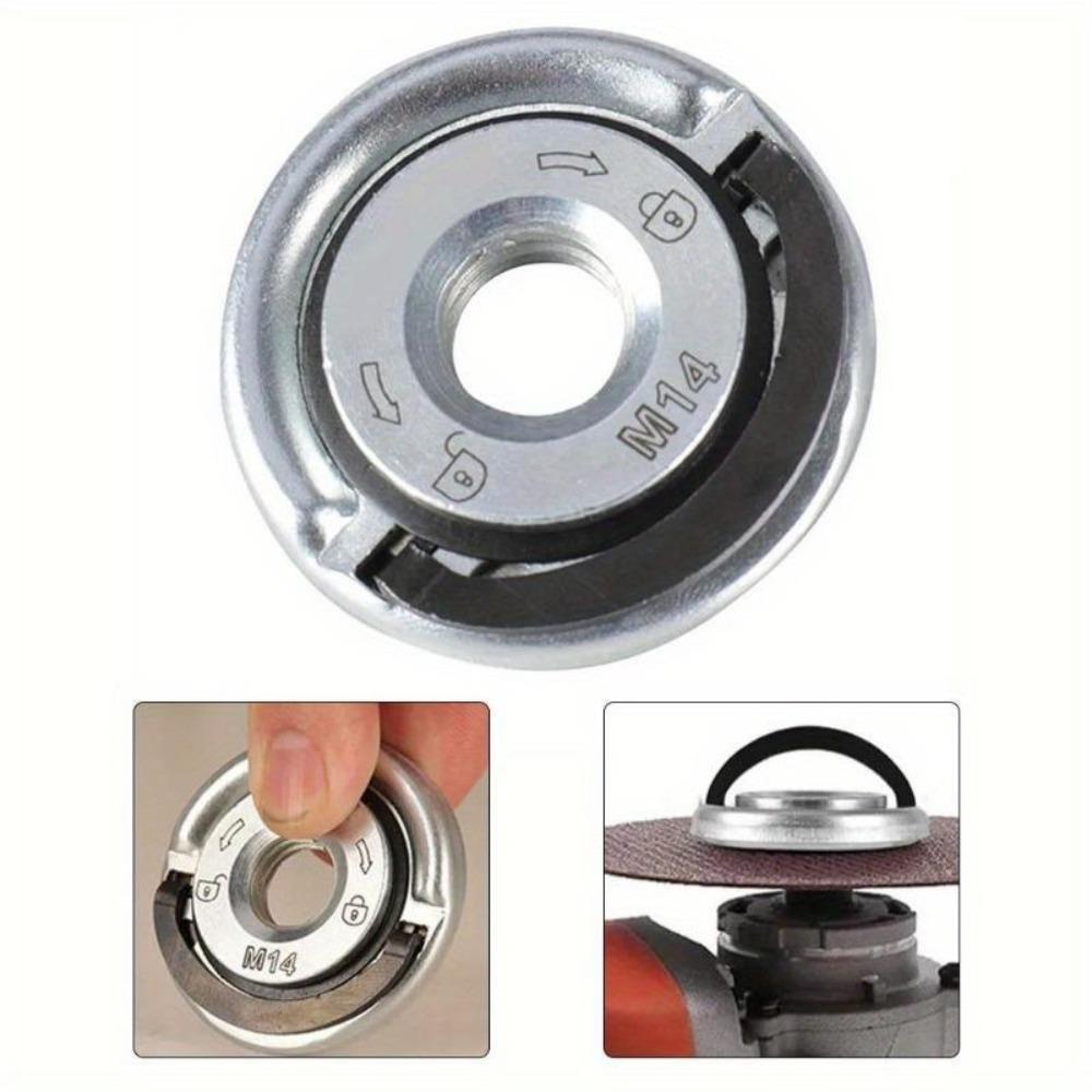 1PC Quick Release Flange Nut M14 Thread Angle Grinder Release Locking Nut Pressing Plate for Angle Grinder Clamping Flange