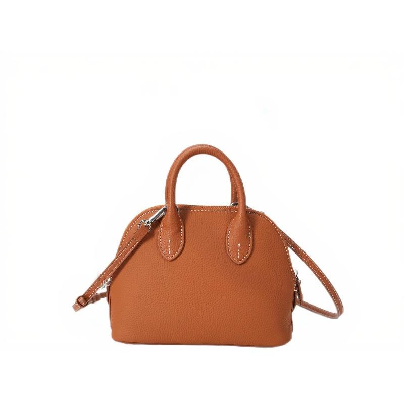 Сумка-боулинг Универсальная для поездок на работу Натуральная кожа Женская сумка Высококлассная сумка-ракушка