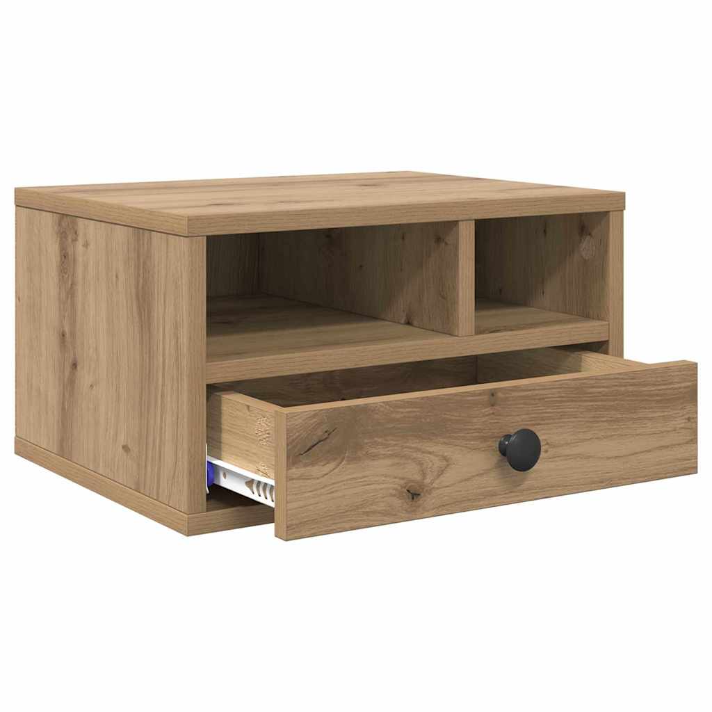 Printer Stand Artisan Oak Finish 40 x 32 x 24 cm Engineered Wood