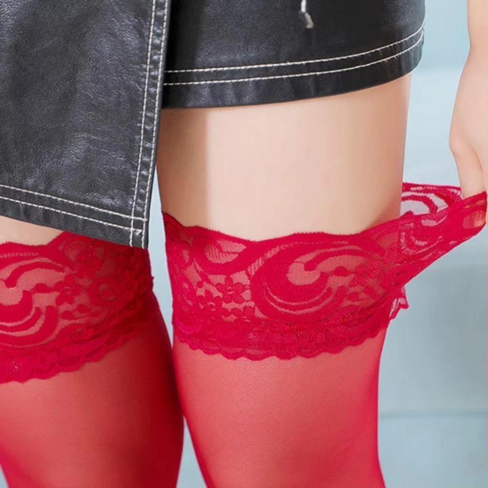 Nightclubs Womens Sexy Fashion Ladies Stay Up Lace Top Thigh High Stockings Pantyhose