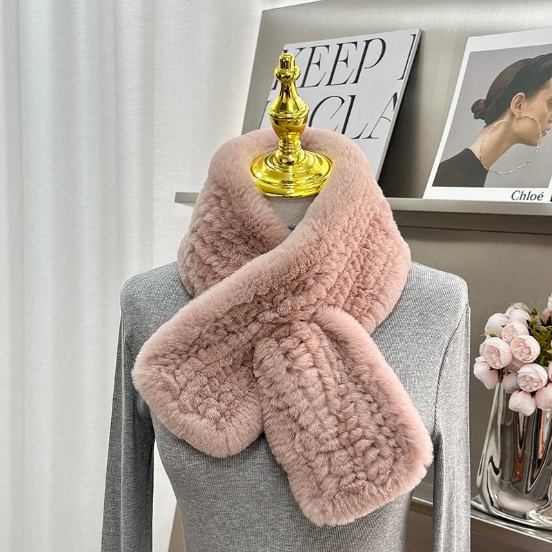 Импортный корейский шарф из натурального меха кролика рекс, простой длинный плетеный шарф Мао Мао, теплый двусторонний утолщенный женский