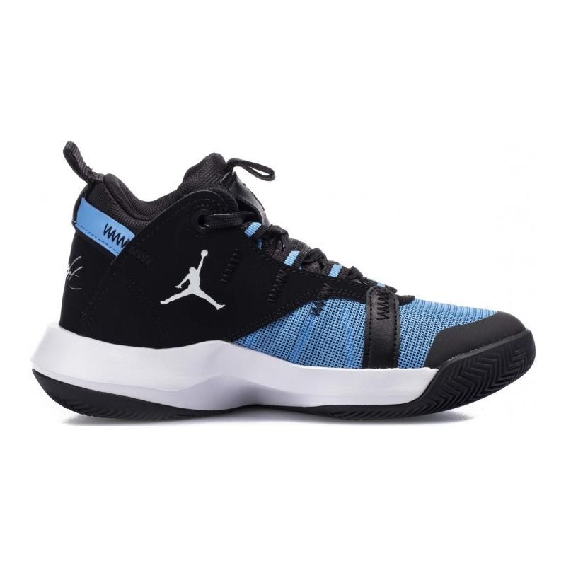 Jordan Детские баскетбольные кроссовки Jumpman 2020 GS Сине-черные BQ3451-400
