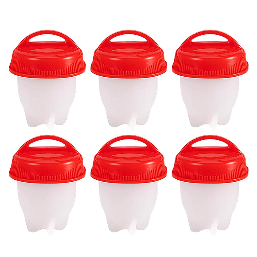 3/6 шт. Яйцеварка с силиконовым антипригарным покрытием для приготовления яиц, набор формочек для вареных яиц, кухонные принадлежности для завтрака