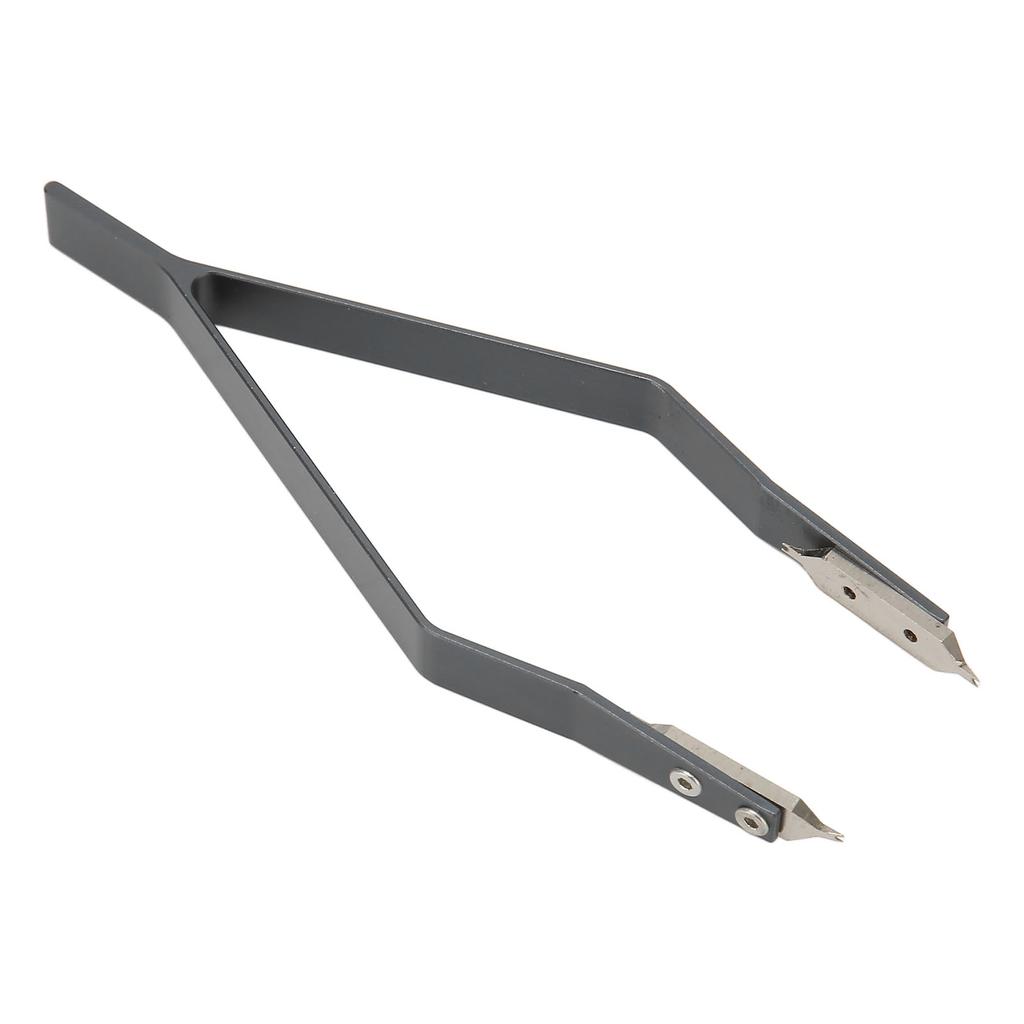 V-образный пинцет из нержавеющей стали серого цвета с пружинным стержнем для часового ремонта