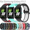 Силиконовый ремешок для Samsung Fit3 SM-R390 Браслет Двухцветный ремешок для часов Correa для Galaxy Fit 3 Сменный браслет