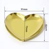 Heart-shaped Jewelry Storage Tray Golden Jewelry Display Tray  Jewelry Storage