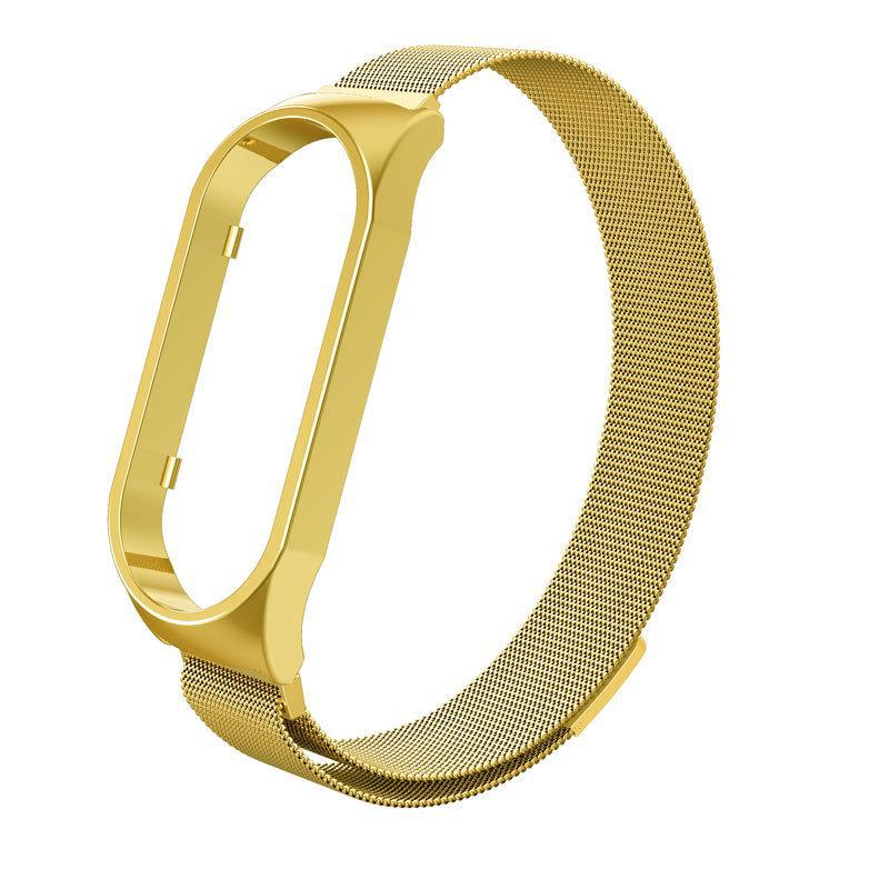 Xiaomi Mi Band 7 Миланский магнитный металлический ремешок и защитный чехол из нержавеющей стали