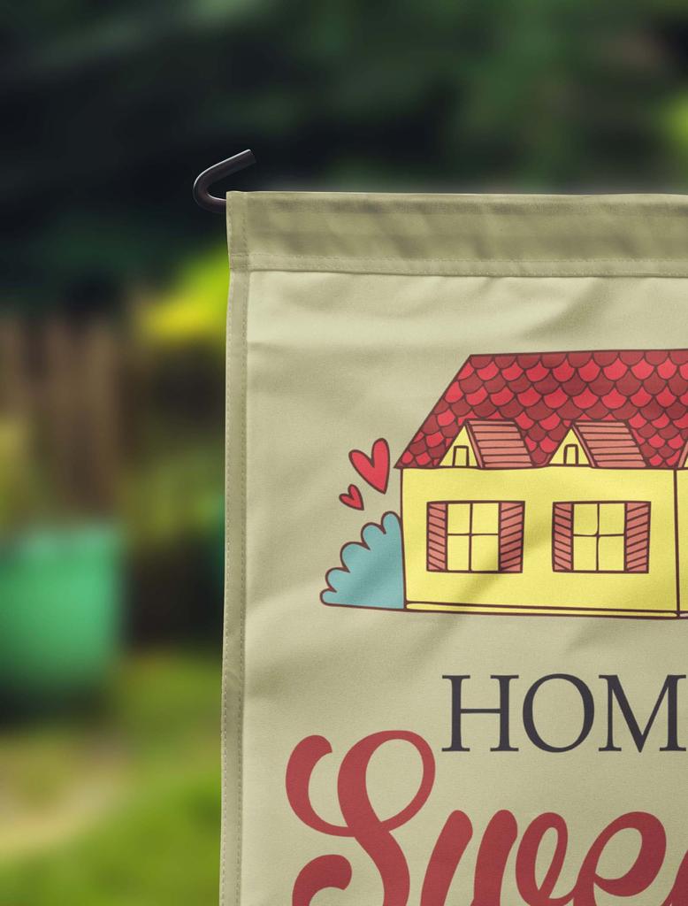 Printtoo Tan Home Sweet Home Garden Летний кемпинг Флаги для кемперов Двусторонний флаг Уличный декор Знак