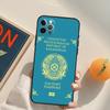 Чехол-арт с флагом Казахстана для iPhone 13 12 Mini SE 2020 SE 2022 6S 7 8 Plus X XR XS Max 11 12 13 Pro Max Capa