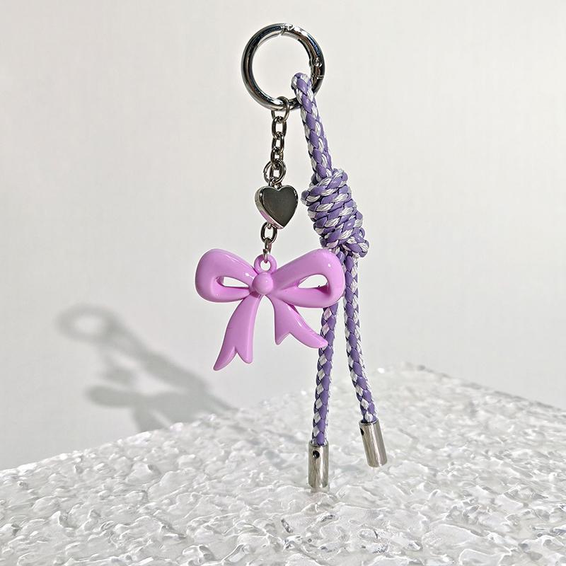Креативный бант, плетеная веревка в форме сердца, подвеска для украшения сумки, аксессуар для ключей