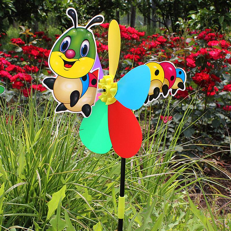 Животное Пчела Шесть Цветов Трехмерная Ветряная Мельница Мультфильм Детские Игрушки Украшения Домашнего Сада Ветряная Вертушка Декор Двора