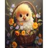 Diy Painting By Numbers Chick Drawing Coloring By Numbers Flowers Modern Wall Art Picutre Handmade Artwork 40x50cm/16x20inch Without Frame