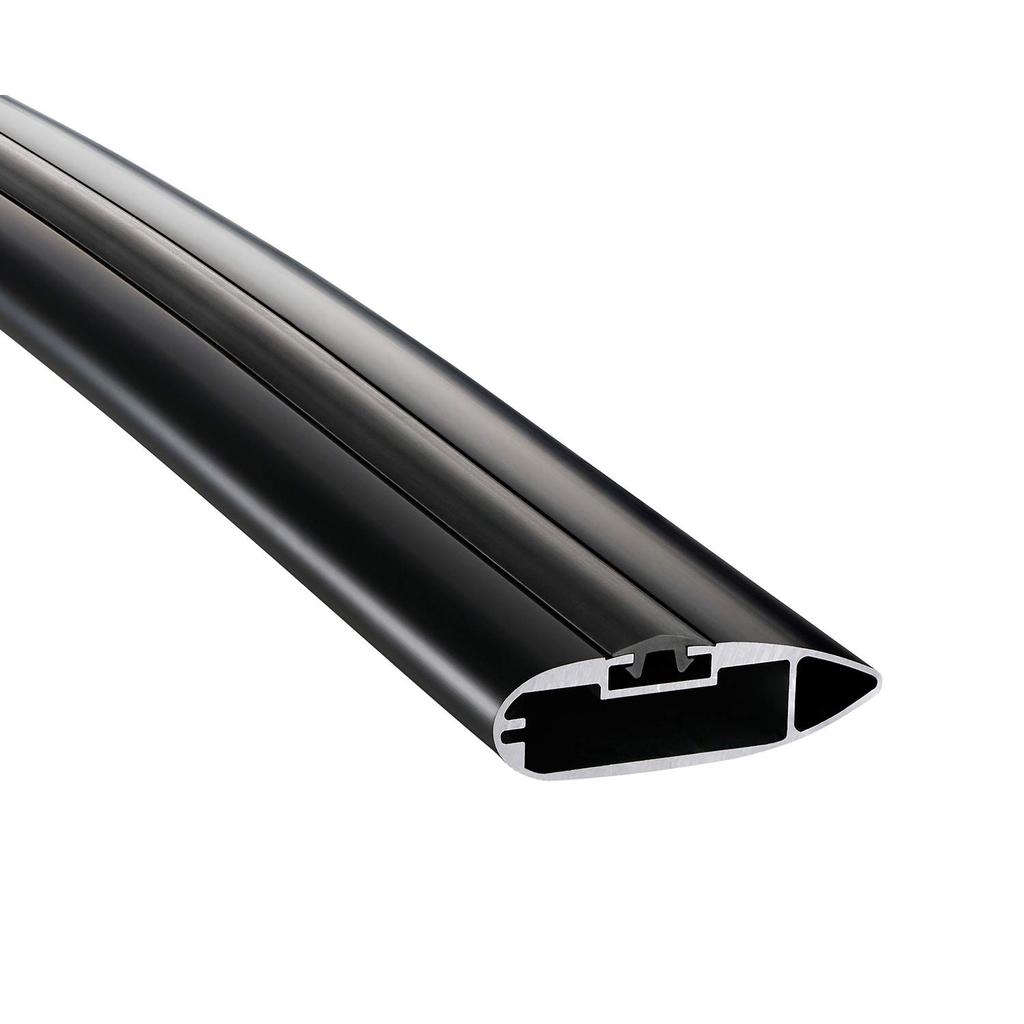 Terzo EB116AB (by PIAA) Roof Carrier Base Carrier Bar, 1 Pack, Aerobar Type, Black, 45.7 Inches (116 Cm)