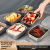 Stainless Steel Crisper Fresh-keep Food Container Rectangle Picnic Bento Tray Refrigerator Freezer Storage Box Restaurant Plate
