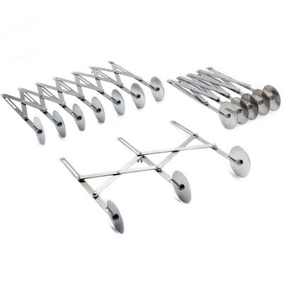 Нож для резки пиццы из нержавеющей стали, колесо для теста, кондитерских изделий, регулируемое роликовое лезвие